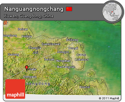 Satellite 3D Map of Nanguangnongchang