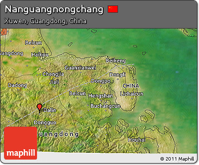 Satellite 3D Map of Nanguangnongchang