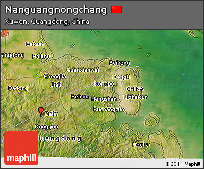 Satellite 3D Map of Nanguangnongchang