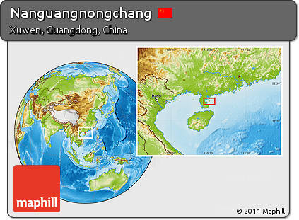 Physical Location Map of Nanguangnongchang