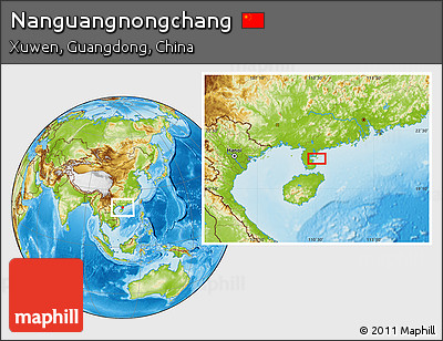 Physical Location Map of Nanguangnongchang