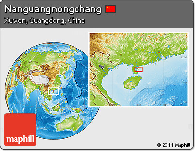 Physical Location Map of Nanguangnongchang