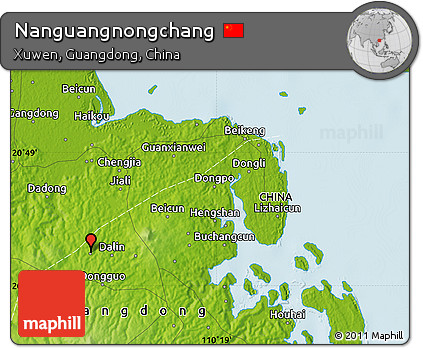 Physical Map of Nanguangnongchang