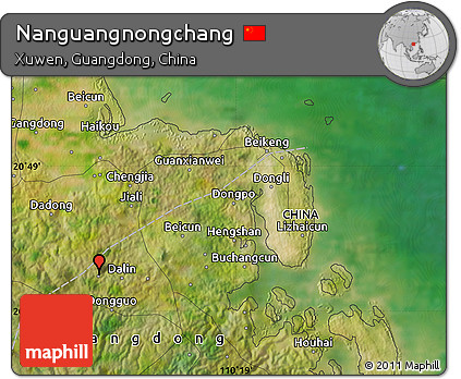 Satellite Map of Nanguangnongchang
