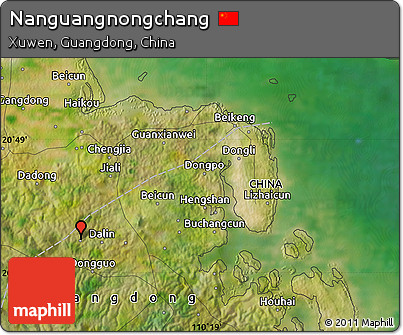 Satellite Map of Nanguangnongchang