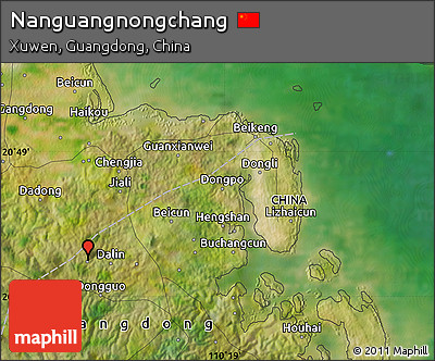 Satellite Map of Nanguangnongchang