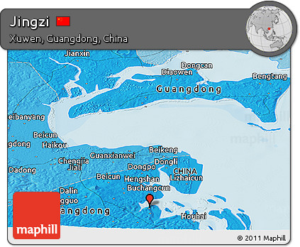Political Panoramic Map of Jingzi