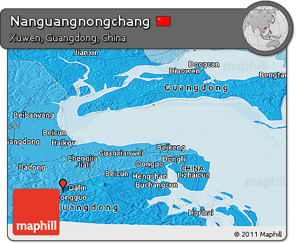 Political Panoramic Map of Nanguangnongchang