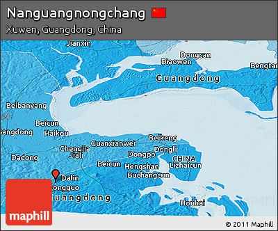Political Panoramic Map of Nanguangnongchang