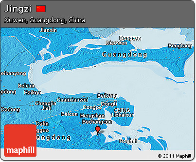 Political Panoramic Map of Jingzi