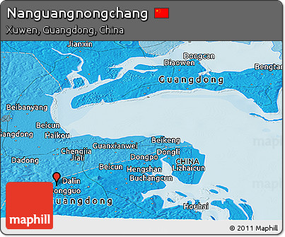Political Panoramic Map of Nanguangnongchang