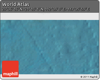 Satellite 3D Map of the Area around 20° 53' 8" N, 113° 7' 30" E