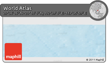 Physical Panoramic Map of the Area around 20° 53' 8" N, 113° 7' 30" E