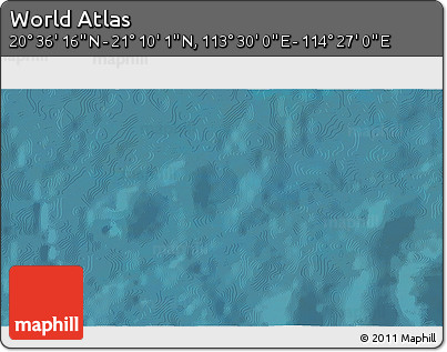 Satellite 3D Map of the Area around 20° 53' 8" N, 113° 58' 29" E