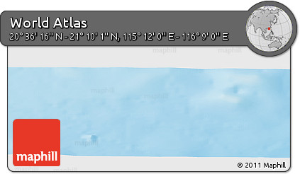 Physical Panoramic Map of the Area around 20° 53' 8" N, 115° 40' 30" E
