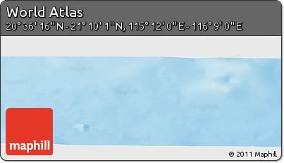 Physical Panoramic Map of the Area around 20° 53' 8" N, 115° 40' 30" E