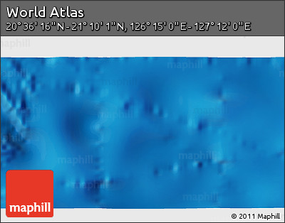 Physical 3D Map of the Area around 20° 53' 8" N, 126° 43' 29" E