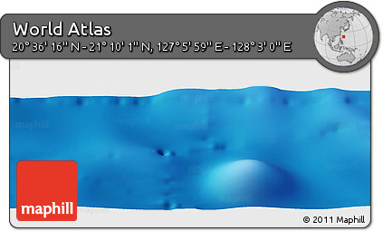 Physical Panoramic Map of the Area around 20° 53' 8" N, 127° 34' 30" E