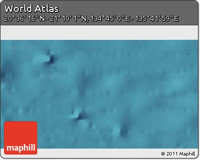 Satellite 3D Map of the Area around 20° 53' 8" N, 135° 13' 29" E