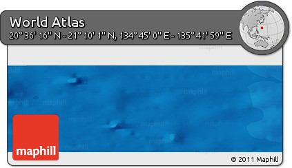 Political Panoramic Map of the Area around 20° 53' 8" N, 135° 13' 29" E
