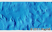 Physical 3D Map of the area around 20° 53' 8" N, 138° 37' 30" E