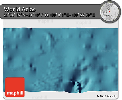 Satellite 3D Map of the Area around 20° 53' 8" N, 139° 28' 29" E