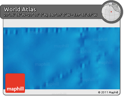 Physical 3D Map of the Area around 20° 53' 8" N, 140° 10' 30" W