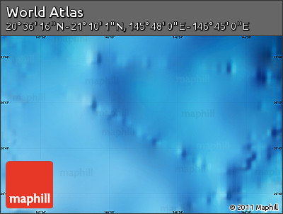Physical Map of the Area around 20° 53' 8" N, 146° 16' 30" E