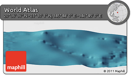 Satellite Panoramic Map of the Area around 20° 53' 8" N, 146° 16' 30" E