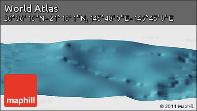 Satellite Panoramic Map of the Area around 20° 53' 8" N, 146° 16' 30" E