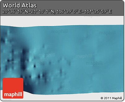 Satellite 3D Map of the Area around 20° 53' 8" N, 147° 7' 30" E