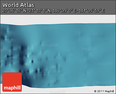 Satellite 3D Map of the Area around 20° 53' 8" N, 147° 7' 30" E