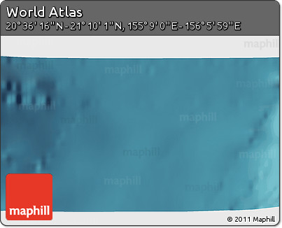 Satellite 3D Map of the Area around 20° 53' 8" N, 155° 37' 30" E