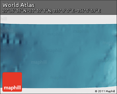 Satellite 3D Map of the Area around 20° 53' 8" N, 155° 37' 30" E