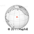 Outline Map of the Area around 20° 53' 8" N, 163° 58' 29" W, rectangular outline