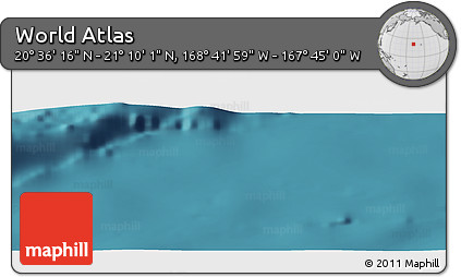 Satellite Panoramic Map of the Area around 20° 53' 8" N, 168° 13' 29" W