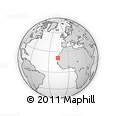 Outline Map of the Area around 20° 53' 8" N, 16° 4' 29" W, rectangular outline