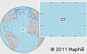 Gray Location Map of the area around 20° 53' 8" N, 29° 40' 29" W
