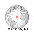 Outline Map of the Area around 20° 53' 8" N, 33° 4' 30" W, rectangular outline