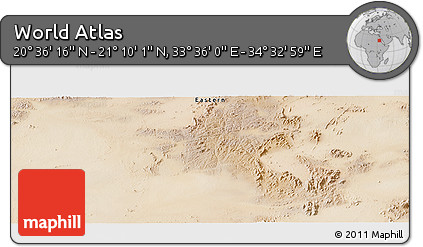Satellite Panoramic Map of the Area around 20° 53' 8" N, 34° 4' 30" E