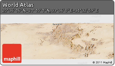 Satellite Panoramic Map of the Area around 20° 53' 8" N, 34° 4' 30" E