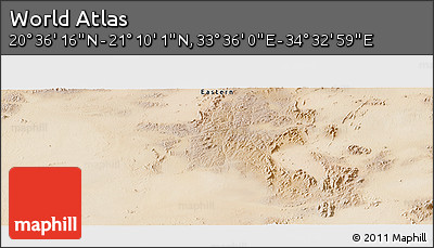 Satellite Panoramic Map of the Area around 20° 53' 8" N, 34° 4' 30" E