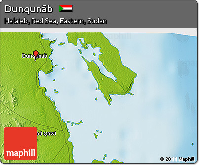 Physical 3D Map of Dunqunāb