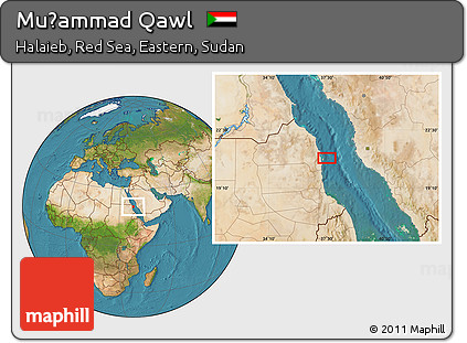 Satellite Location Map of Muḩammad Qawl