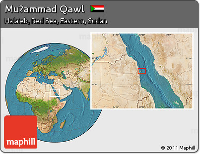 Satellite Location Map of Muḩammad Qawl