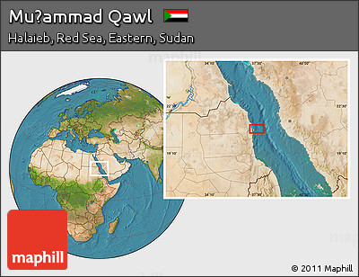 Satellite Location Map of Muḩammad Qawl