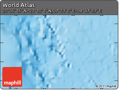 Physical Map of the Area around 20° 53' 8" N, 38° 19' 30" E