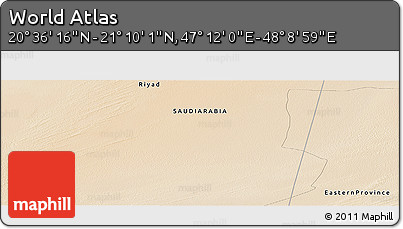 Satellite Panoramic Map of the Area around 20° 53' 8" N, 47° 40' 29" E