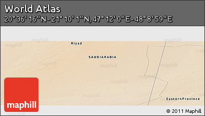 Satellite Panoramic Map of the Area around 20° 53' 8" N, 47° 40' 29" E