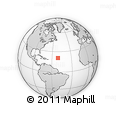 Outline Map of the Area around 20° 53' 8" N, 50° 55' 29" W, rectangular outline
